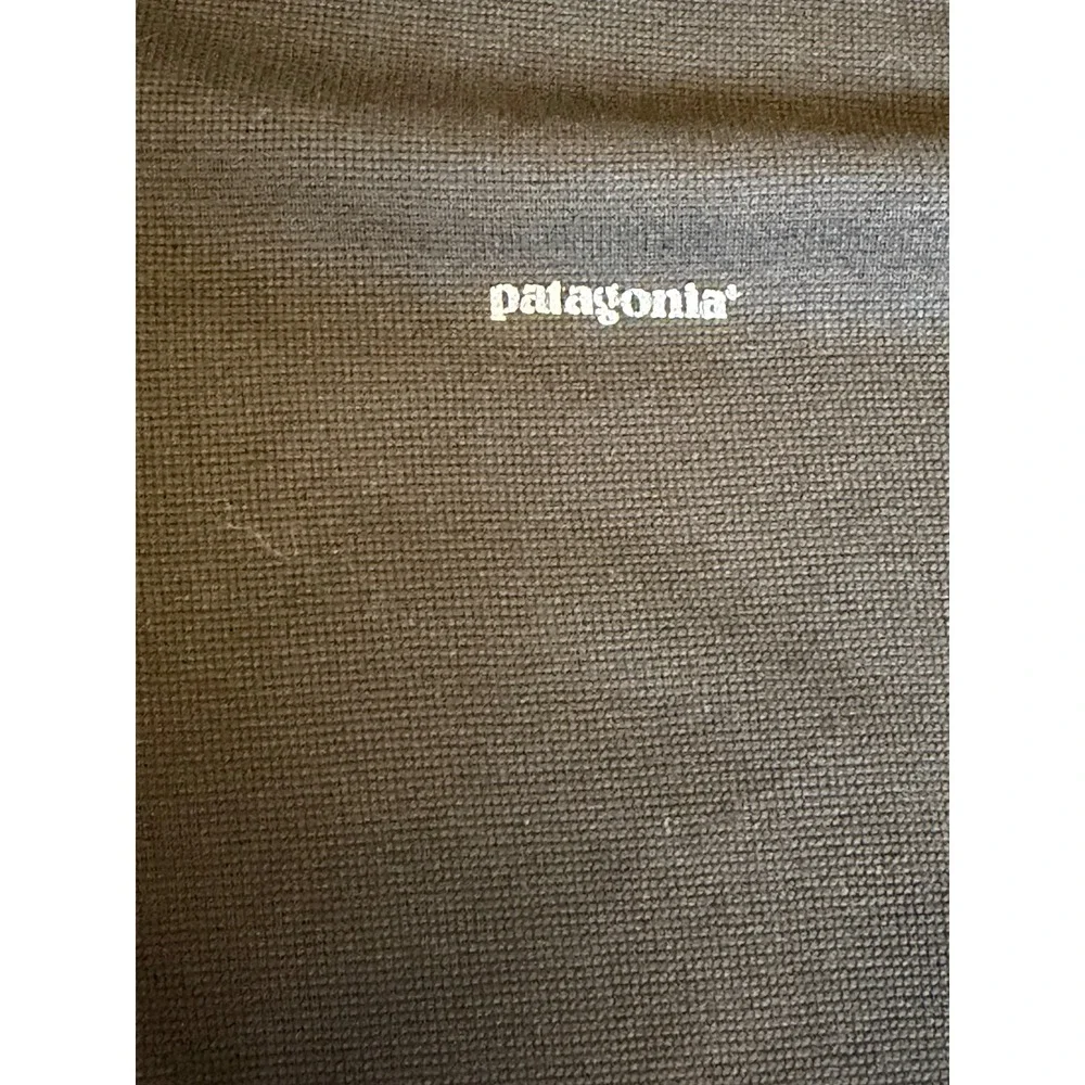 Patagonia Mens Capilene Performance‎ Baselayer Black Quarter Zip Pullover Large